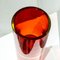 Hand-Crafted Red Murano Double Vase, 1970, Image 7