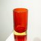 Vaso doppio rosso di Murano, 1970, Immagine 5