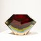 Jarrón de cristal de Murano rojo hecho a mano de Flavio Poli, 1970, Imagen 8