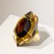 Jarrón pequeño de cristal de Murano marrón hecho a mano de Flavio Poli, 1970, Imagen 5