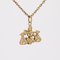 Modern 18 Karat Yellow Gold Scale Pendant 4