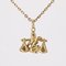 Modern 18 Karat Yellow Gold Scale Pendant, Image 7