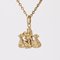 Modern 18 Karat Yellow Gold Scale Pendant 5