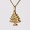 Modern 18 Karat Yellow Gold Fir Pendant 6