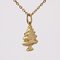 Modern 18 Karat Yellow Gold Fir Pendant 5