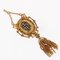 French 18 Karat Yellow Gold Tassel Pendant with Diamonds and Enamel, Image 11