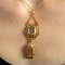 French 18 Karat Yellow Gold Tassel Pendant with Diamonds and Enamel 10