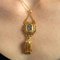 French 18 Karat Yellow Gold Tassel Pendant with Diamonds and Enamel, Image 10