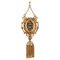 French 18 Karat Yellow Gold Tassel Pendant with Diamonds and Enamel 1