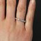 Vintage Platinum Diamonds Wedding Ring, 1950s, Image 9