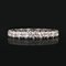 Vintage Platinum Diamonds Wedding Ring, 1950s, Image 3