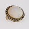 18 Karat Yellow Gold Round Brooch with Opal, Diamonds & Enamel, 1930s, Image 5