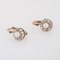 French 18 Karat Rose Gold Lever-Back Earrings with Fine Pearl & Diamonds, 1890s, Set of 2 4