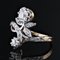 20th Century French 18 Karat Yellow Gold Belle Epoque Floral Ring with Diamonds, 1890s 7