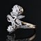 20th Century French 18 Karat Yellow Gold Belle Epoque Floral Ring with Diamonds, 1890s, Image 7