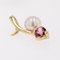 Modern18 Karat Yellow Gold Pendant with Tourmaline Cultured Pearl 3