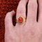 20. Jh. 18 Karat Gelbgold Ring mit Kamee-Koralle 15