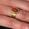 20th Century 18 Karat Yellow Gold Cameo Coral Ring 12