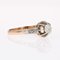 20th Century 18 Karat Rose Gold Solitaire Ring with Diamond, Image 8