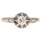 20th Century 18 Karat Rose Gold Solitaire Ring with Diamond, Image 1