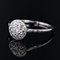 French 18 Karat Round White Gold Platinum Ring with Diamonds, 1930s 5