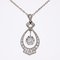 Art Deco 18 Karat White Gold Platinum Pendant with Diamonds, 1925, Image 3