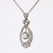 Art Deco 18 Karat White Gold Platinum Pendant with Diamonds, 1925 4