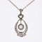 Art Deco 18 Karat White Gold Platinum Pendant with Diamonds, 1925 12