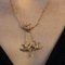 20th Century French Fine Pearl 18 Karat Yellow Gold Swallows Necklace, 1890s 8