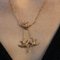 20th Century French Fine Pearl 18 Karat Yellow Gold Swallows Necklace, 1890s, Image 8