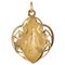French 18 Karat Rose Gold Polylobed Virgin Mary Miraculous Medal, 1890s, Image 1