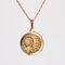 Medalla de ángel y paloma de oro rosa de 18 quilates, siglo XX de C.Charl, Imagen 10