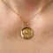 20th Century 18 Karat Rose Gold Angel and Dove Medal by C.Charl 7
