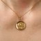 20th Century 18 Karat Rose Gold Angel and Dove Medal by C.Charl, Image 7