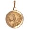 Medalla de ángel y paloma de oro rosa de 18 quilates, siglo XX de C.Charl, Imagen 1