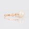 Modern 18 Karat Yellow Gold Cultured Pearl Solitaire Ring 4