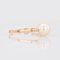 Modern 18 Karat Yellow Gold Cultured Pearl Solitaire Ring, Image 4