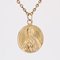 20th Century 18 Karat Yellow Gold Saint Bernadette Medal Pendant 4