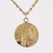 20th Century 18 Karat Yellow Gold Saint Bernadette Medal Pendant, Image 8