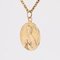 20th Century 18 Karat Yellow Gold Saint Bernadette Medal Pendant, Image 5