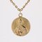 20th Century 18 Karat Yellow Gold Saint Bernadette Medal Pendant, Image 7