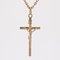 20th Century 18 Karat Rose Gold Christ Cross Pendant, Image 8