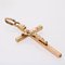 20th Century 18 Karat Rose Gold Christ Cross Pendant, Image 3