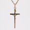 20th Century 18 Karat Rose Gold Christ Cross Pendant 7