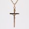 20th Century 18 Karat Rose Gold Christ Cross Pendant, Image 7