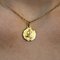 20th Century French 18 Karat Yellow Gold Saint Christopher Medal Pendant, Image 6