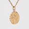 French 18 Karat Yellow Gold Saint Christopher Medal Pendant, 1960s 4