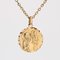 Medaglia di San Cristoforo in oro giallo 18 carati, Francia, anni '60, Immagine 8
