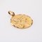 French 18 Karat Yellow Gold Saint Christopher Medal Pendant, 1960s, Image 3