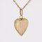 20th Century French 18 Karat Rose Gold Heart Medallion Pendant 6